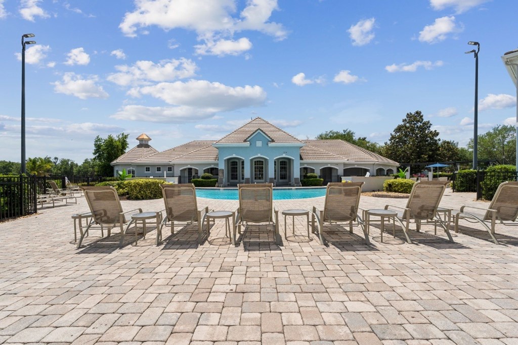 Community Pool with Lounge Chairs at Ballantrae Apartments, Sanford