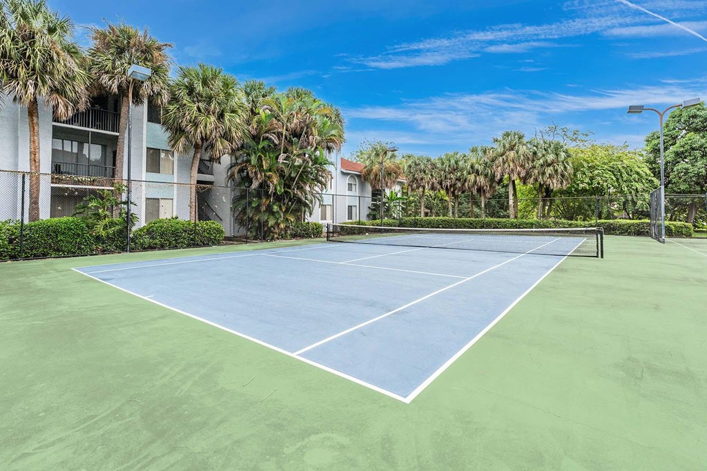 Tennis Court at Cypress Shores, Coconut Creek