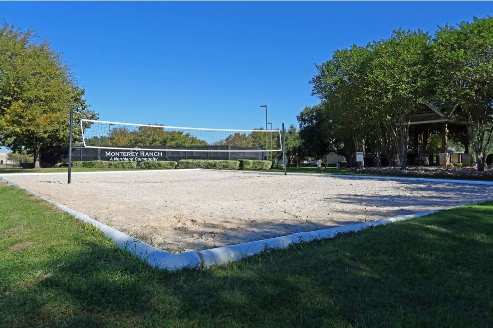 Sand volleyball court at Monterey Ranch, Austin