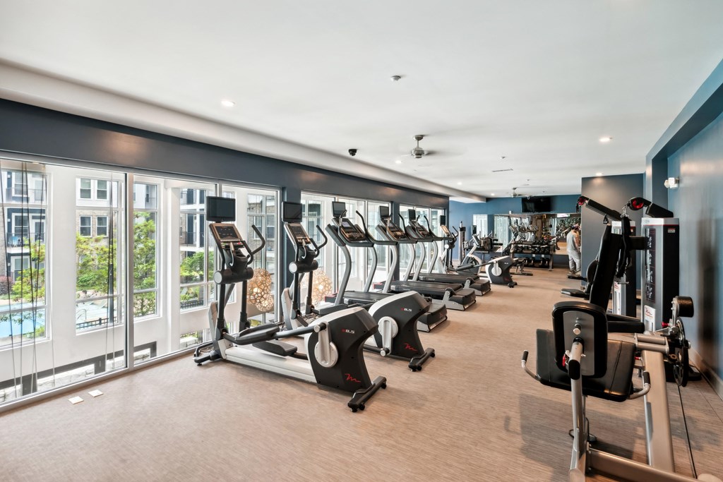 Fitness Center at Glenwood at Grant Park Apartments in Atlanta, Georgia