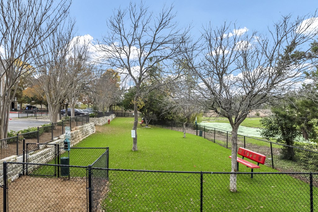 Dog Park at The Lodge at Lakeline Village, Texas