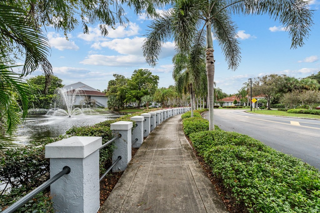 Sidewalk at Cypress Shores, Coconut Creek, Florida