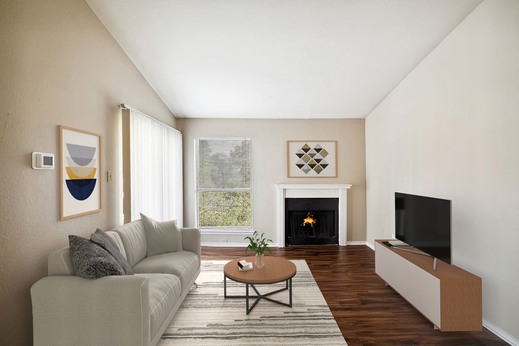 Living Room with TV at Great Hills, Austin