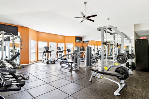 Fitness Center at Flats on Chapel Apartments, Texas, 76712