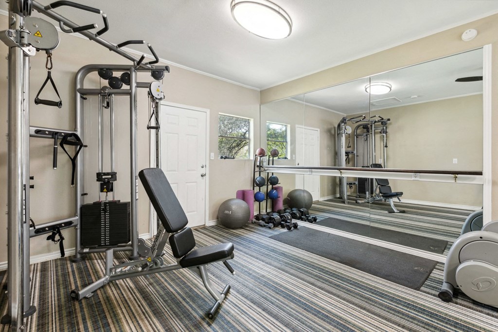 the fitness center at Canyon Creek