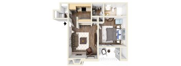 Poppy Floor Plan at High Oaks, Austin, TX