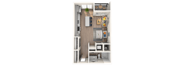 S1 Floor Plan at The District at Rosemary, Sarasota, FL, 34236