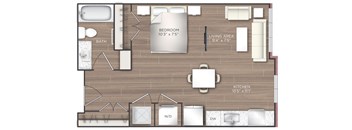 Studio C Floor Plan at 511 Meeting, South Carolina, 29403