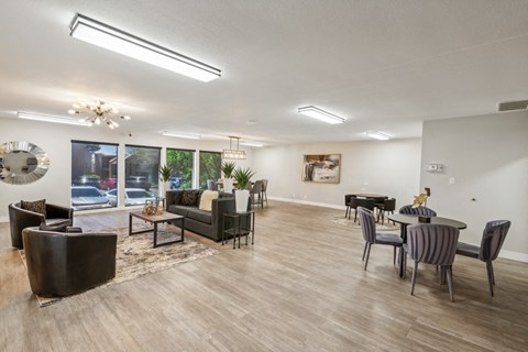 the preserve at ballantyne commons living room and dining area at Acacia Gardens, Albuquerque, NM, 87111