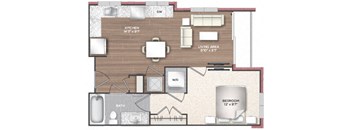 1A Floor Plan at 511 Meeting, South Carolina, 29403