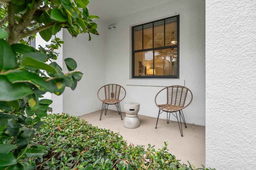 Private Patio at Barcelona Jupiter, Florida