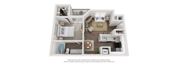 one bedroom floor plan in Lithia Springs, GA