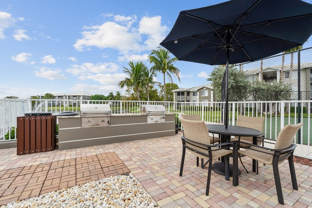 Grilling Area at Promenade at Reflection Lakes, Fort Myers, FL