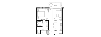 Urban Lofts 720 Floor Plan at SLX Atlanta, Chamblee, Georgia