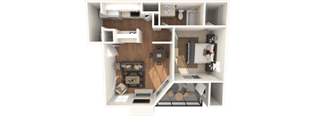 Cactus Floor Plan at High Oaks, Austin