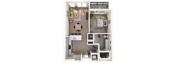 A1 Floor Plan  at The District at Rosemary, Sarasota, FL