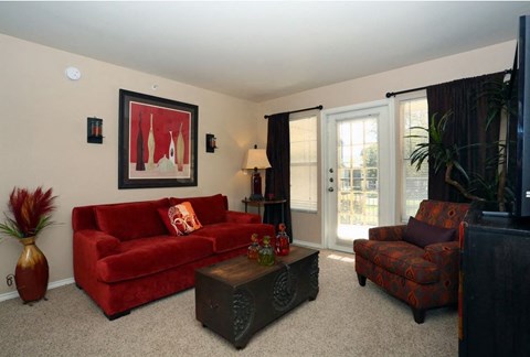 Living room at Monterey Ranch, Austin, TX, 78749