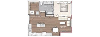 1J Floor Plan at 511 Meeting, South Carolina, 29403