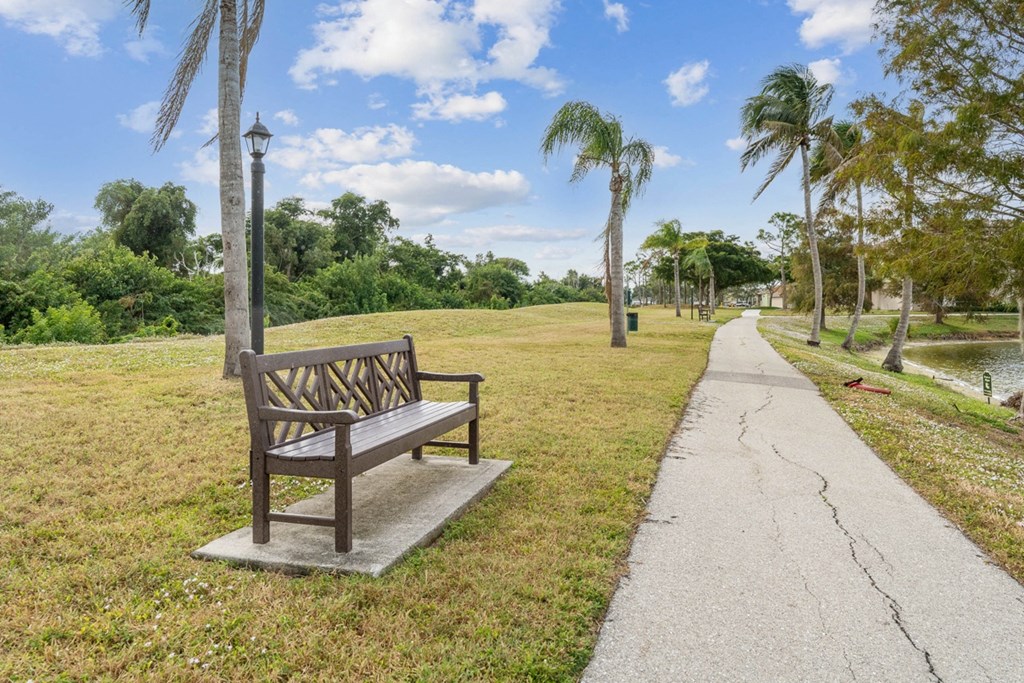 Waterfront Seating at Bay Breeze Villas, Florida, 33908