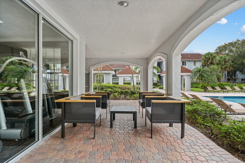 Outdoor Seating at Cypress Shores, Coconut Creek, 33063