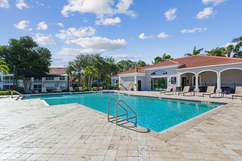 Swimming pool at Ashlar apartments in Fort Myers, Florida