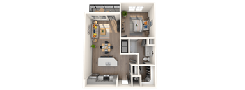 A4 Floor Plan at The District at Rosemary, Florida, 34236