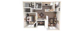 Topaz Floor Plan at Stonelake at the Arboretum, Austin