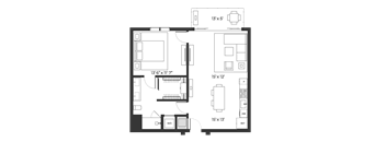 Lux 845 Floor Plan at SLX Atlanta, Chamblee, GA