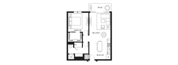 Lux 885 Floor Plan at SLX Atlanta, Chamblee