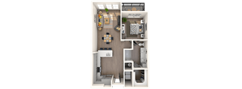 A6 Floor Plan at The District at Rosemary, Sarasota, 34236