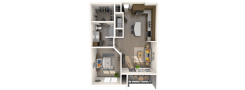 Capri Floor Plan at The Rialto, Orlando