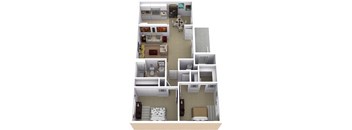 Jarales Classic Floor Plan at Acacia Gardens, Albuquerque, NM, 87111