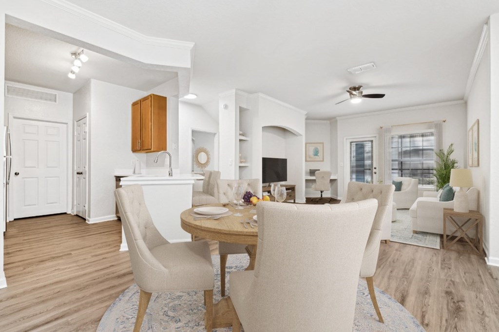 Open-concept apartment layout at Ballantrae apartments, Sanford, Florida