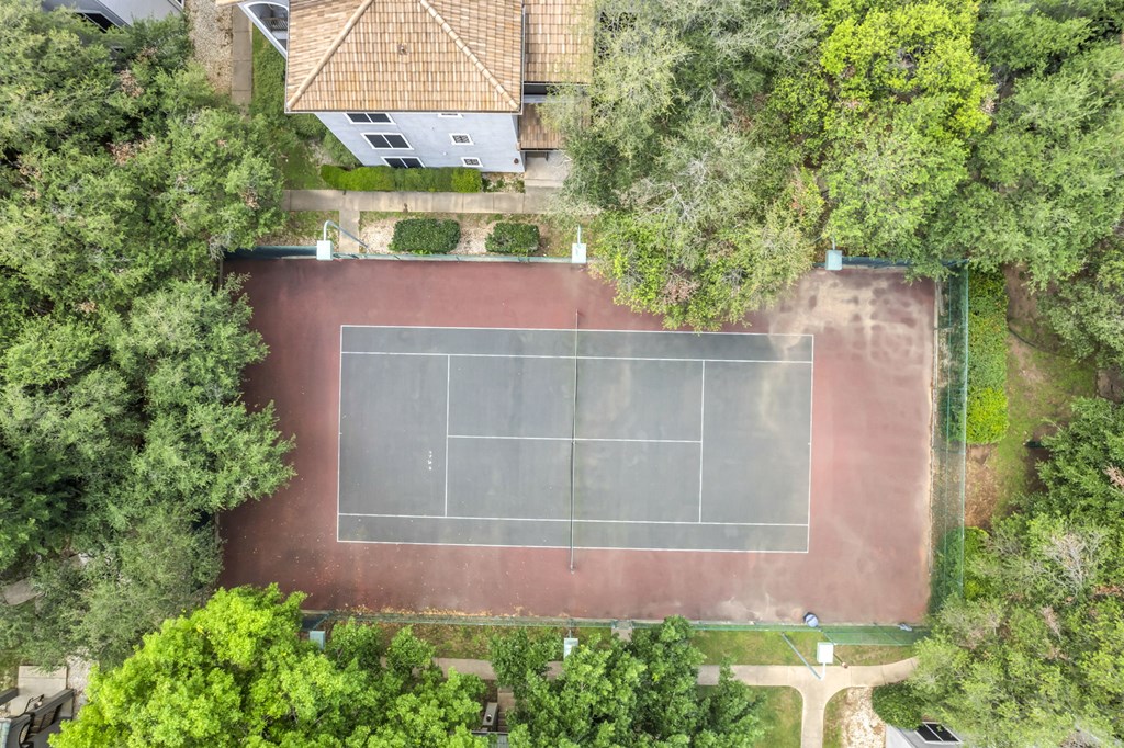 Tennis Court at River Stone Ranch, Austin, TX