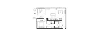 Lux 1045 Floor Plan at SLX Atlanta, Georgia, 30341