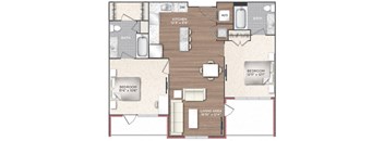 2M Floor Plan at 511 Meeting, Charleston, 29403