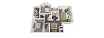 two bedroom floor plan in Lithia Springs, GA