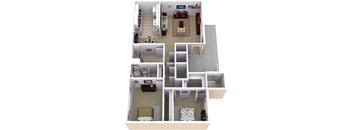 Lucera Classic Floor Plan at Acacia Gardens, Albuquerque, NM, 87111