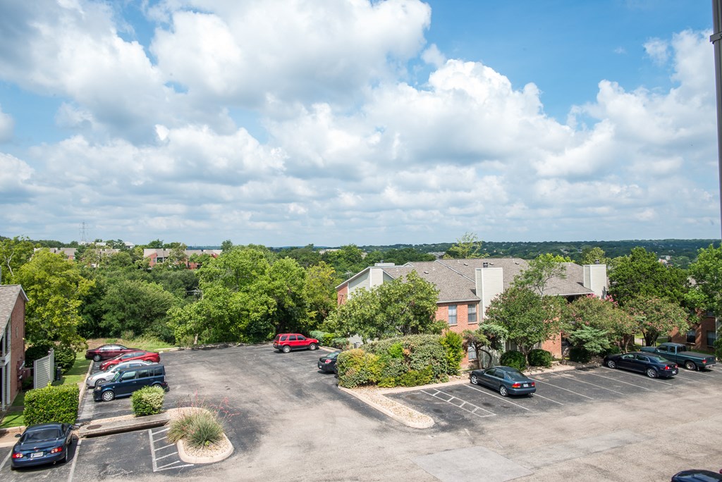 Aerial view Aerial view at Village Oaks Apartments, Austin, TX