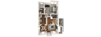 Lady Bird Floor Plan  at Madison at the Arboretum, Austin