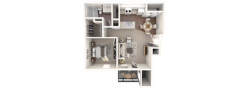 The Congress Classic Floor Plan at Monterey Ranch, Austin, Texas