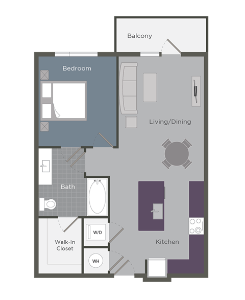 The Ashford Floor Plan at Glenn Perimeter, Atlanta, 30328