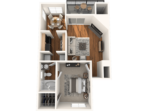 River Place Floor Plan at Madison at the Arboretum, Austin, Texas