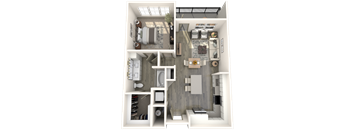 A2 Floor Plan at Inspire, North Carolina, 28211
