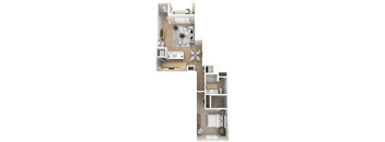 The Aveline Floor Plan at The Palmeri Residences, Florida, 34104