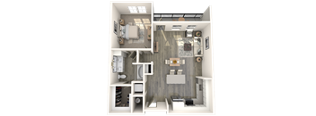 A2M2 Floor Plan at Inspire, Charlotte, North Carolina