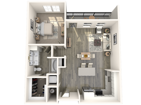 A2M2 Floor Plan at Inspire, Charlotte, North Carolina