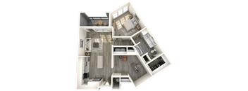 A3 Floor Plan at Inspire, Charlotte, NC, 28211