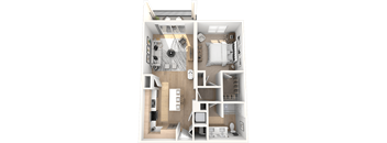 The Vanderbilt Floor Plan at The Palmeri Residences, Naples, FL, 34104