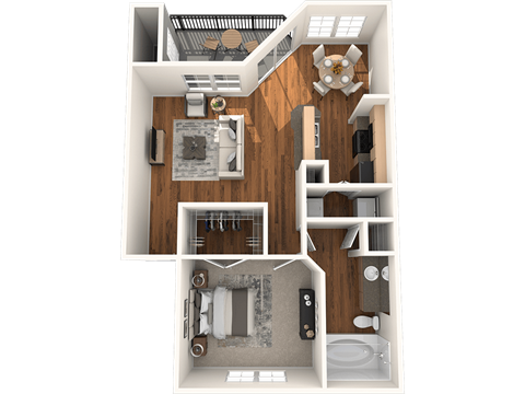Enchanted Rock Floor Plan at Madison at the Arboretum, Austin